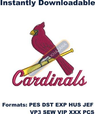 st louis cardinals baseball Embroidery design